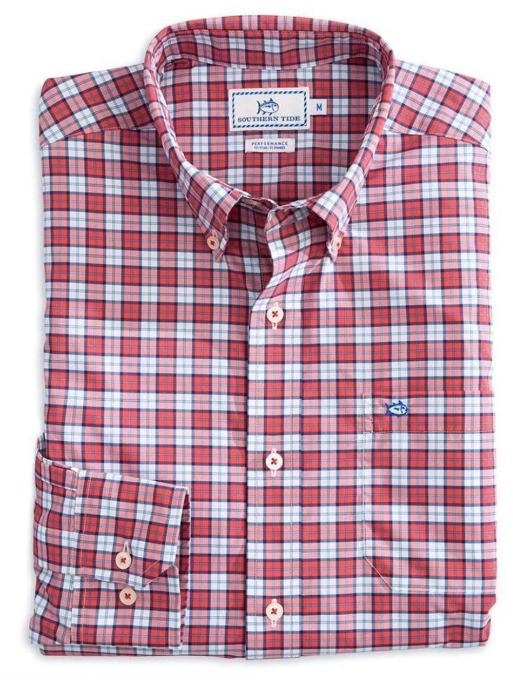 Southern Tide Mens Intercoastal Linville Plaid Button Down Performance Shirt XXL